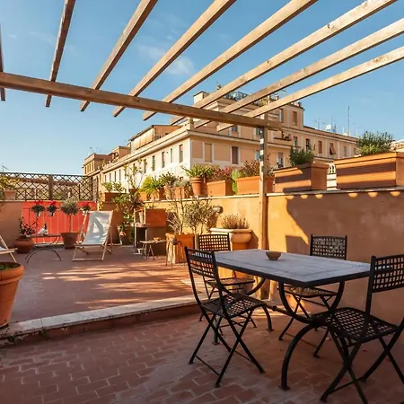 Apartment Bright And Comfy Terraced In Trastevere *